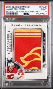 PSA 9 2023-24 Upper Deck Black Diamond Rookie Team Logo #RTL-JP JAKOB PELLETIER - Picture 1 of 2
