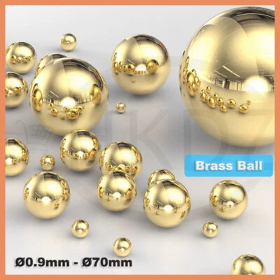 Messingkugel Massiv Zierkugel poliert glänzend Präzisions Durchmesser 0.9mm-70mm - Image 1 of 4