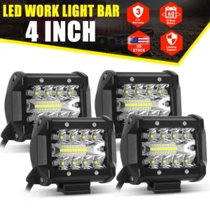 2x 4" LED Spot Light Pods Trabajo Inundación Conducción Lámpara Antiniebla Offroad 4x4 ATV Camiones UTV - Imagen 1 de 13