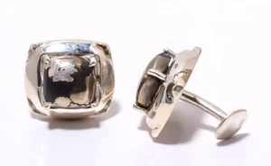 Apache Gold - Africa 925 Sterling Silver Bali Cufflink Men's Jewelry T8622 A345 - Picture 1 of 1