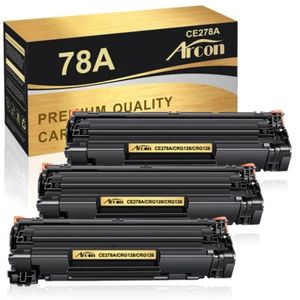 3PK CE278A 78A Black Toner For HP LaserJet Pro P1566 M1536DNF MFP P1606 P1560 - Picture 1 of 9