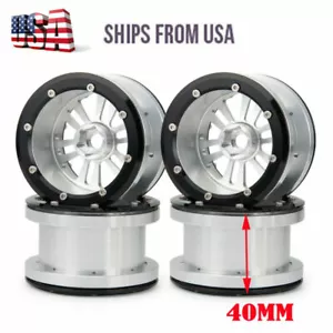 2.2inch Alloy Beadlock Wheel Rim For AXIAL Wraith Scx10 D90 1/10 RC Crawler 40mm - Picture 1 of 11