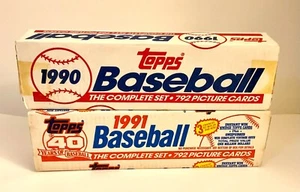 1990+1991 Baseball Factory Sealed Card Sets - Imagen 1 de 1