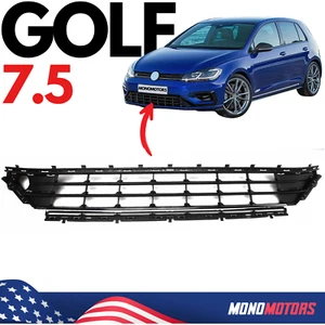 For VW Golf MK7.5 MK7 2017-2019 front bumper centre grille /Chrome 5G0853671G - Picture 1 of 9
