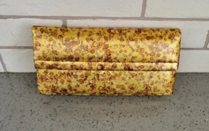 Vtg 70s Andrew Gellar Gold Clutch Purse EUC - Picture 1 of 11