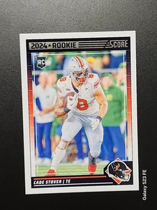 2024 Score Football #353 Cade Stover RC Texans Free Shipping - Picture 1 of 3