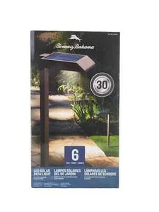 Tommy Bahama LED Solar Path Light - 6 Pack Die - Cast Aluminum Construction -... - Picture 1 of 3