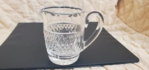 WATERFORD Crystal Glass Creamer Marked Waterford ALANA Pattern 4 inch - Picture 1 of 8