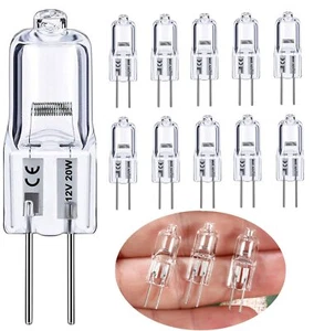 10xG4 12V 20W Halogen Glühbirne, Lange Lebensdauer Halogenlampen G4 20W Warmweiß - Bild 1 von 5