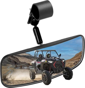 UTV Rear View Mirror, RZR Center Mirror for 1.75"-2" Roll Bar Mount Compatible - Picture 1 of 7