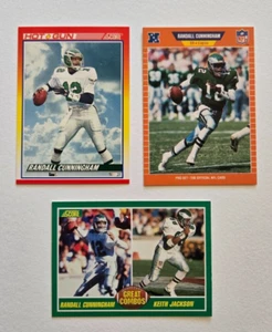 Randall Cunningham Vintage Score, Topps, ProSet Football Karten - (3) Karten Lot - Bild 1 von 4