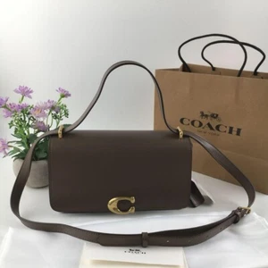 COACH Bandit shoulder bag CC416 Dark Stone Outlet New Brown - Picture 1 of 11