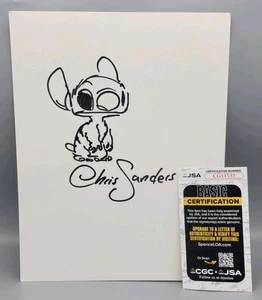 Chris Sanders signiert Lilo und Stitch Zeichnung JSA Autogramm Disney Animation - Bild 1 von 9