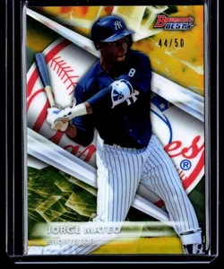 2016 Bowman's Best Top Prospects Gold Refractor Jorge Mateo Yankees 44/50 #TP-3 - Picture 1 of 2