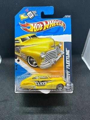 Chevy Fleetline Taxi 2012 Hot Wheels 1947 amarillo #139 Foto 1 de 3