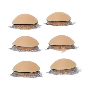 (Skin Color)Replaced Eyel 3 Pairs Double Layer Replacement Eyelash Eyel FSK - Bild 1 von 23