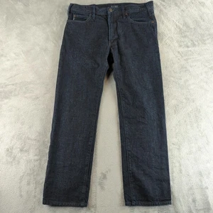 Armani Jeans Classic Wash Jeans Mens 36x30 Dark Blue Straight Leg Cotton Denim - Picture 1 of 17