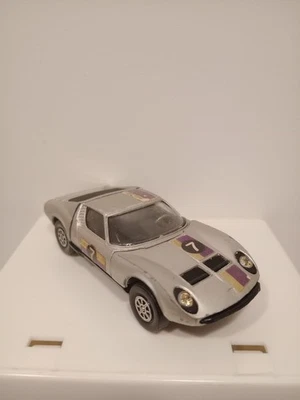 Corgi #319 Lamborghini P400 GT Miura, hecho en Reino Unido 1972 1/36 gris, escotillas de apertura Foto 1 de 4