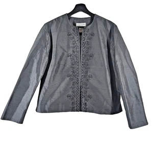 NUEVO CON ETIQUETAS Pendleton Seda Auténtico Negro Cuentas Vestido Chaqueta Blazer Talla 14 Pequeño $198 - Imagen 1 de 11