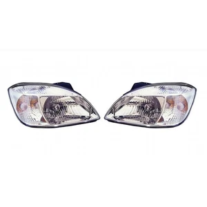 Par de faros para Kia Rio 2006 07 08 2009 conductor y pasajero con bombillas - Imagen 1 de 3