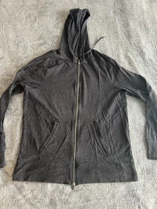 John Varvatos Mens Full Zip Hoodie Sweatshirt Size XL Black Lounge Casual - Picture 1 of 7