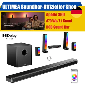 ULTIMEA 9.1 Dolby Soundbar für TV Geräte Surround Sound System mit Lautsprechern - Bild 1 von 22