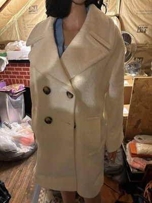 Women’s ASOS Cream Coat Size 4P Brand New - Image 1 of 4