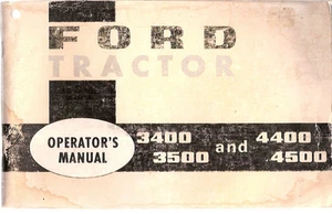 Manual del operador de tractor Ford 3400, 3500, 4400 y 4500 - Imagen 1 de 2