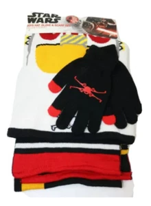Star Wars Disney Adult Youth Boy Girl Rebel Pilot 3PC Beanie Hat Glove Scarf Set - Picture 1 of 4