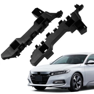 For 2018-2021 Honda Accord Sedan 1 Pair Black Front Bumper Brackets Mount LH+RH - Bild 1 von 12