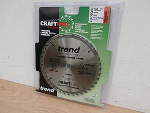 TREND 190MM 40T X 16MM BORE TCT CIRCULAR SAW BLADE CSB/19040A  - Picture 1 of 1