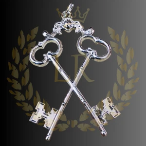 Freimaurer Regalien Bue Logenhaus Schatzmeister versilbert Schmuck - Bild 1 von 3