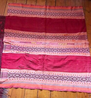 Vintage Andean Peruvian Traditional Woven Cloth Textiles • 79£