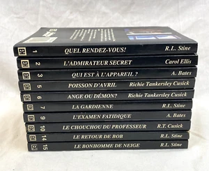 Frissons Books x10 Paperback Horror RL Stine Vintage 1990 1 2 3 5 6 7 9 10 14 15 - Foto 1 di 9
