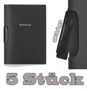 5x DURABLE Duraswing Job - Deux Pièces Candidature avec Clip - Anthracite - Afbeelding 1 van 4