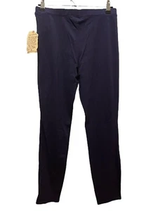 One World Knit Ankle-Length Pull-on Pants BLUE - MEDIUM New - Picture 1 of 2