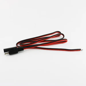 3FT Solar Battery Panel SAE DC Power Cable Automotive Connector Wire 18AWG DIY - Picture 1 of 7