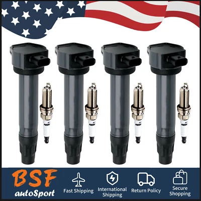 4X Bobina de encendido y 4X Bujía de iridio para Dodge Jeep Compass Patriot L4 UF557 Foto 1 de 4