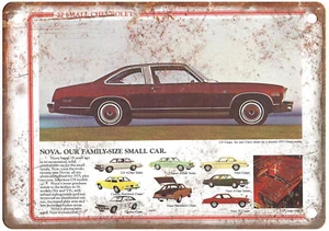 Metal Sign - 1975 Chevrolet Nova Auto Ad - Vintage Look Reproduction A10583 - Picture 1 of 2