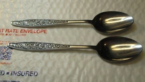 Cortina Rose Imperial Intl Stainless IIC Serving Spoons 2 - Picture 1 of 4