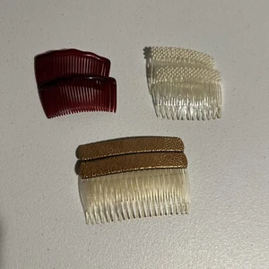 3 Sets Haarkämme Goody USA Frankreich Perlen Set Made In China - Bild 1 von 15