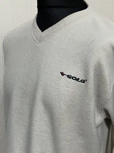 Vintage Gola Sweatshirt Mens Medium V Neck Retro Pullover Jumper 90s Casual - Picture 1 of 11
