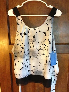 Blusa sin mangas para mujer Vera Wang nueva con etiquetas Petite S - Imagen 1 de 12