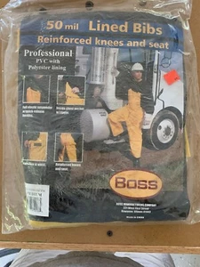 Boss 3PR0501YM 50 mil Bib Overalls, Medium, Free Shipping - Picture 1 of 5