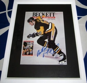 Mario Lemieux signed Penguins 1991 Beckett Hockey cover framed Best Wishes (JSA) - Picture 1 of 1