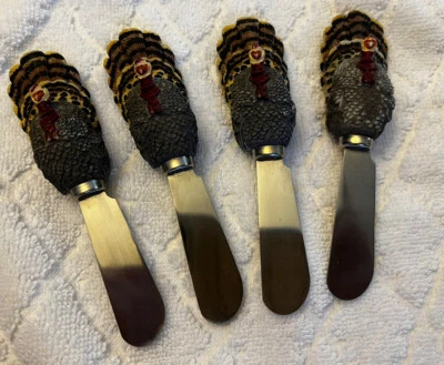 Cuchillo esparcidor de queso pavo de acción de gracias de colección Boston Warehouse Foto 1 de 4