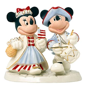 Lenox Disney Mickey & Minnie Patriotic Parade Figurine 6" New in Box - Picture 1 of 3