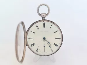 Antique ARNOLD LONDON Key Winding Silverine Pocket Watch 46.7mm, Runs New Photos - Picture 1 of 17