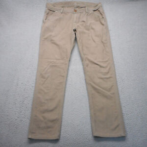 Almond Surfboards Pants Men 36x31 Taupe Canvas Straight Chino