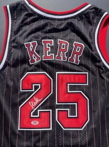 Steve Kerr Signed Autographed Chicago Bulls Jersey Psa/Dna Coa Last Dance - Picture 1 of 4